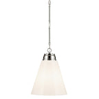 KICHLER 52662PN Marsailli 19.75" 1-Light Large Pendant With Opal Glass In Brushed Nickel