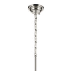 KICHLER 52661PNCLR Marsailli 19" 1-Light Medium Pendant With Clear Glass In Brushed Nickel