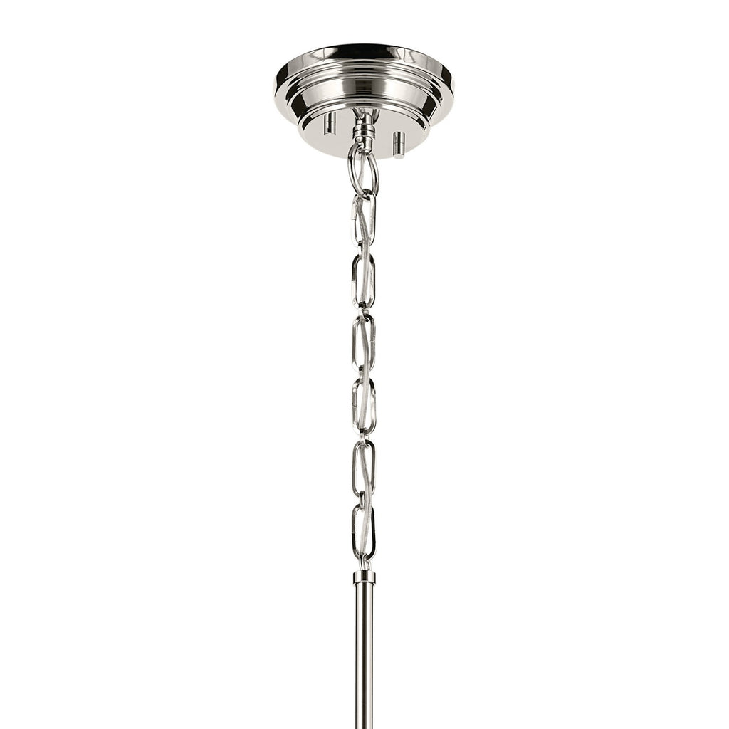 KICHLER 52662PNCLR Marsailli 19.75" 1-Light Large Pendant With Clear Glass In Brushed Nickel