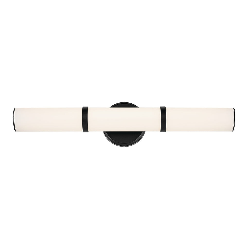 KICHLER 55188BKLED Rosh 24.25" Bath Bar Medium Led With White Glass In Black