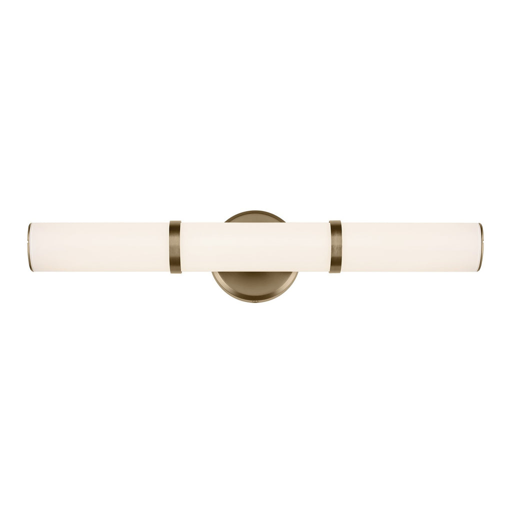 KICHLER 55188CPZLED Rosh 24.25" Bath Bar Medium Led With White Glass In Champagne Bronze