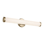 KICHLER 55188CPZLED Rosh 24.25" Bath Bar Medium Led With White Glass In Champagne Bronze