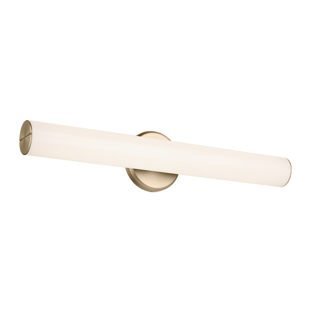 KICHLER 55188CPZLED Rosh 24.25" Bath Bar Medium Led With White Glass In Champagne Bronze