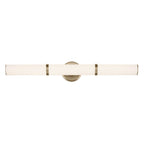 KICHLER 55189CPZLED Rosh 32" Bath Bar Large Led With White Glass In Champagne Bronze