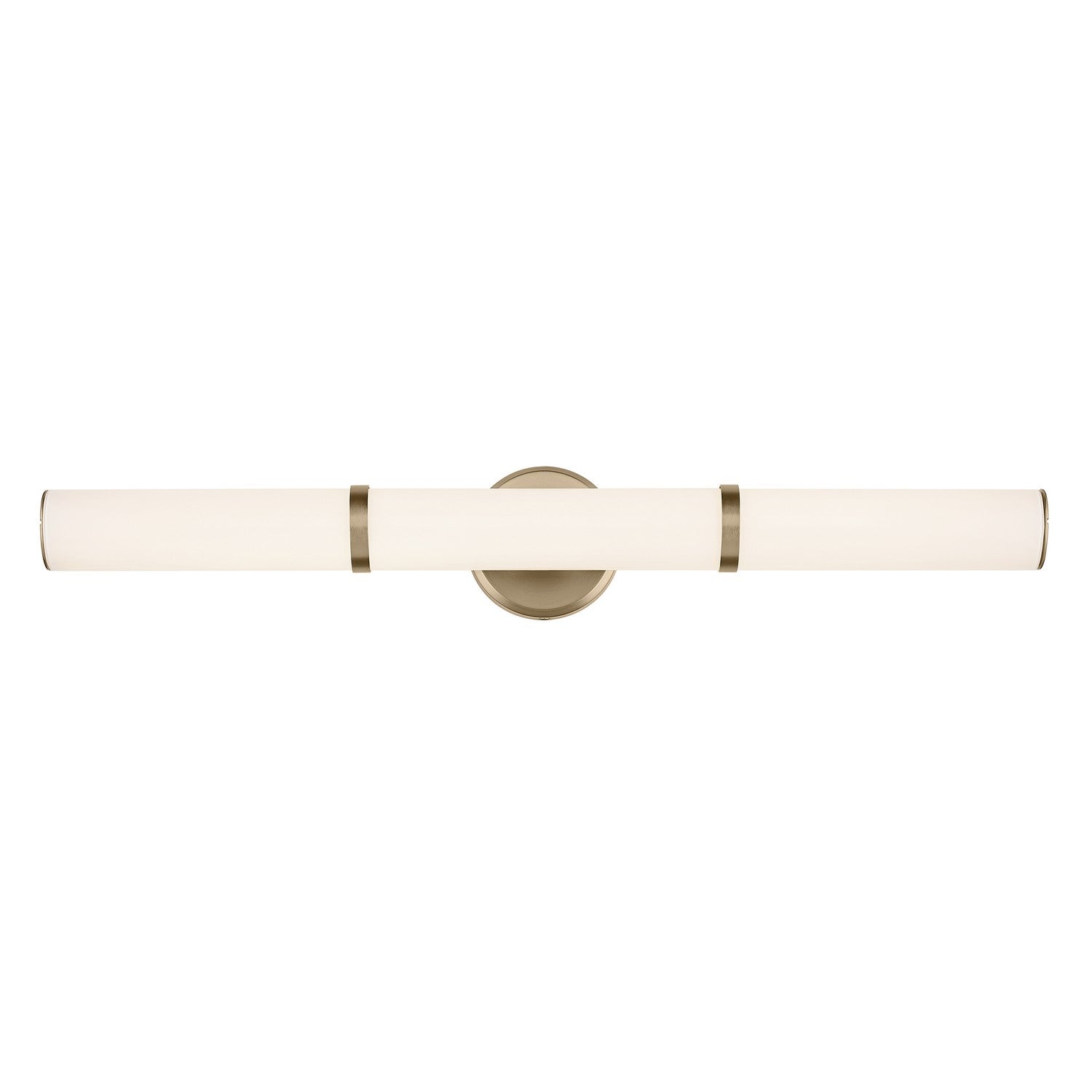 KICHLER 55189CPZLED Rosh 32" Bath Bar Large Led With White Glass In Champagne Bronze