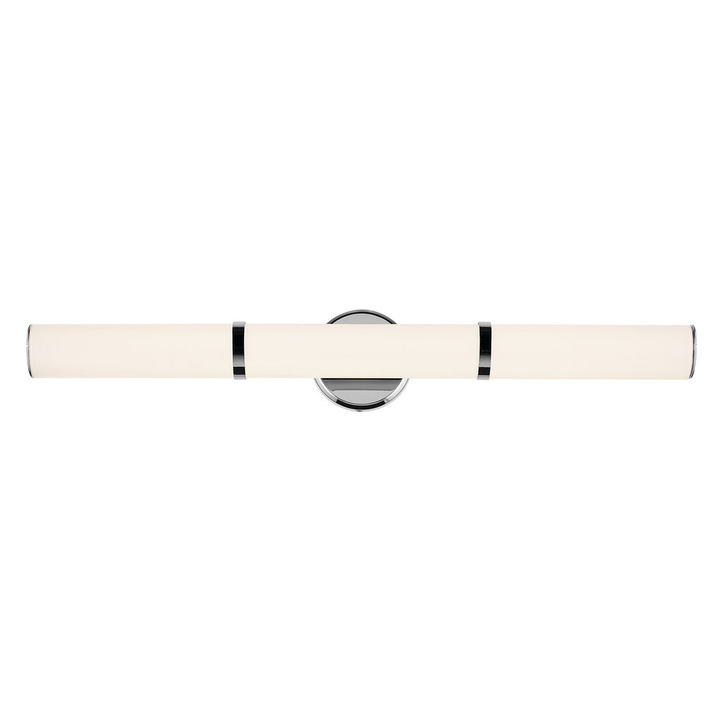 KICHLER 55189CHLED Rosh 32" Bath Bar Large Led With White Glass In Chrome