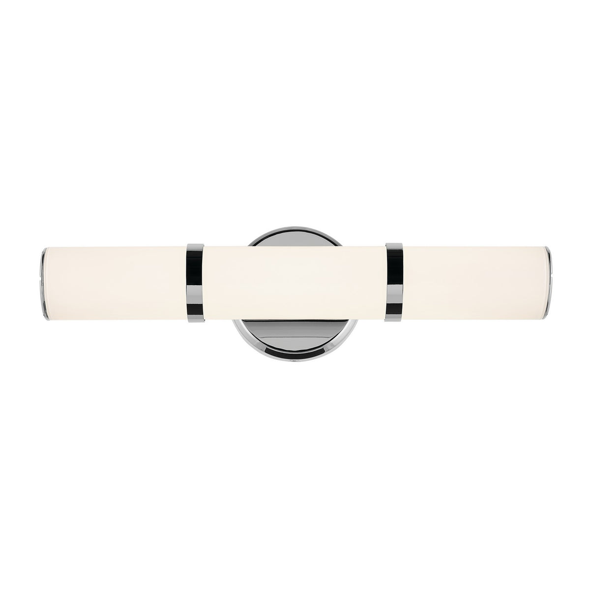 KICHLER 55187CHLED Rosh 18" Bath Bar Small Led With White Glass In Chrome