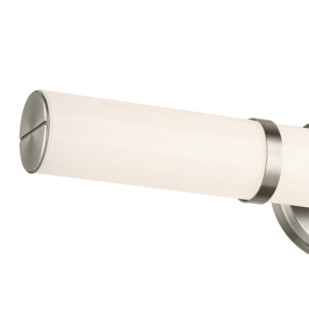 KICHLER 55188NILED Rosh 24.25" Bath Bar Medium Led With White Glass In Brushed Nickel