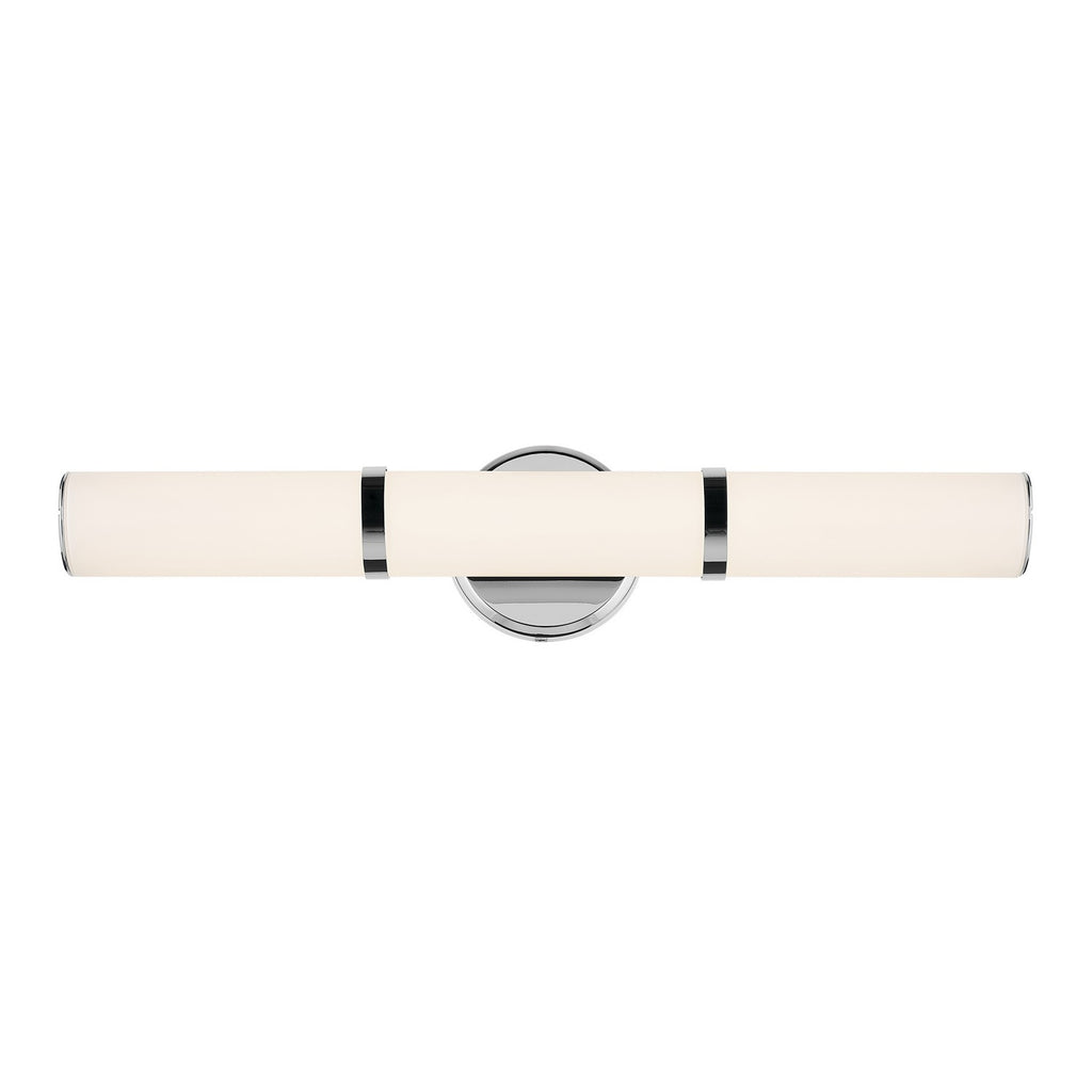 KICHLER 55188CHLED Rosh 24.25" Bath Bar Medium Led With White Glass In Chrome