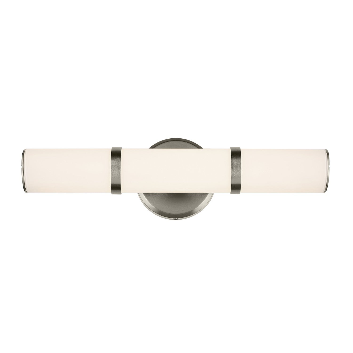 KICHLER 55187NILED Rosh 18" Bath Bar Small Led With White Glass In Brushed Nickel