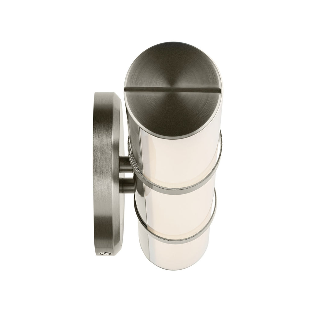 KICHLER 55187NILED Rosh 18" Bath Bar Small Led With White Glass In Brushed Nickel