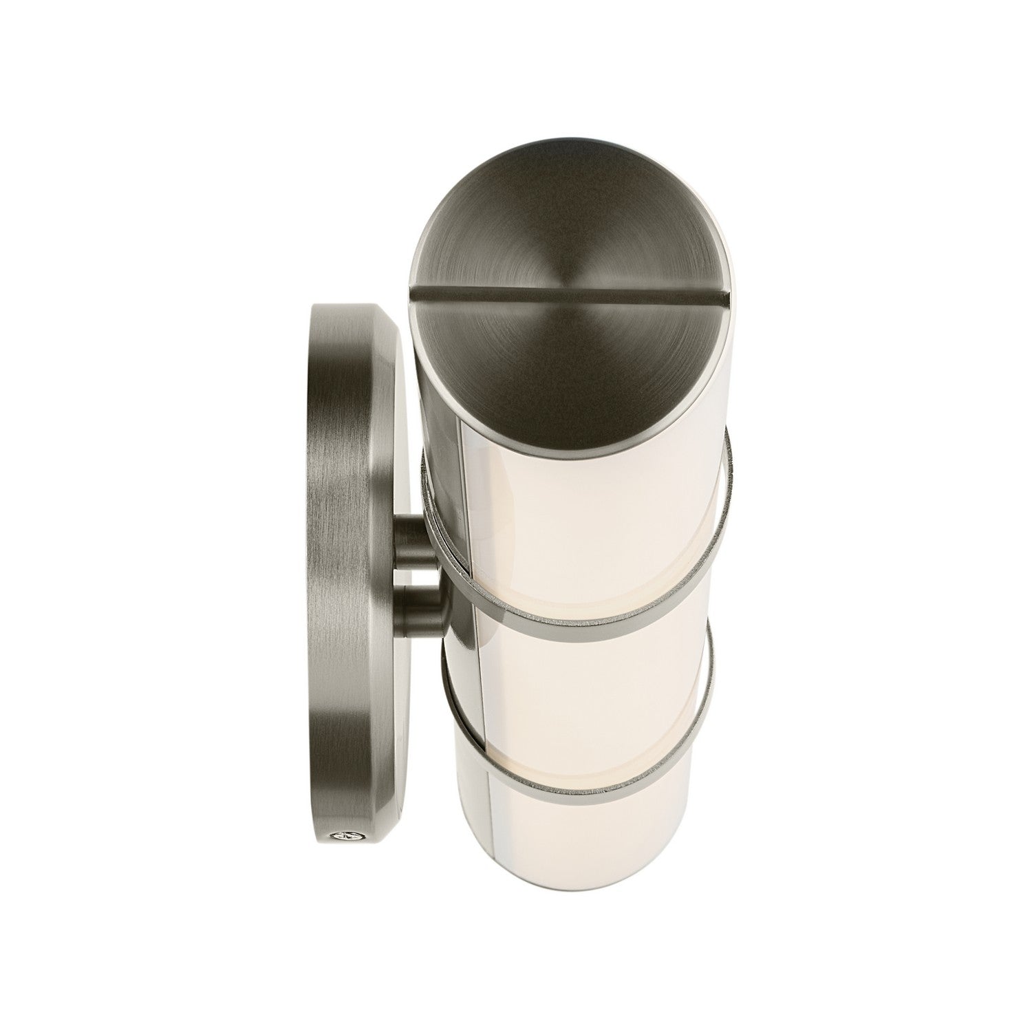KICHLER 55187NILED Rosh 18" Bath Bar Small Led With White Glass In Brushed Nickel
