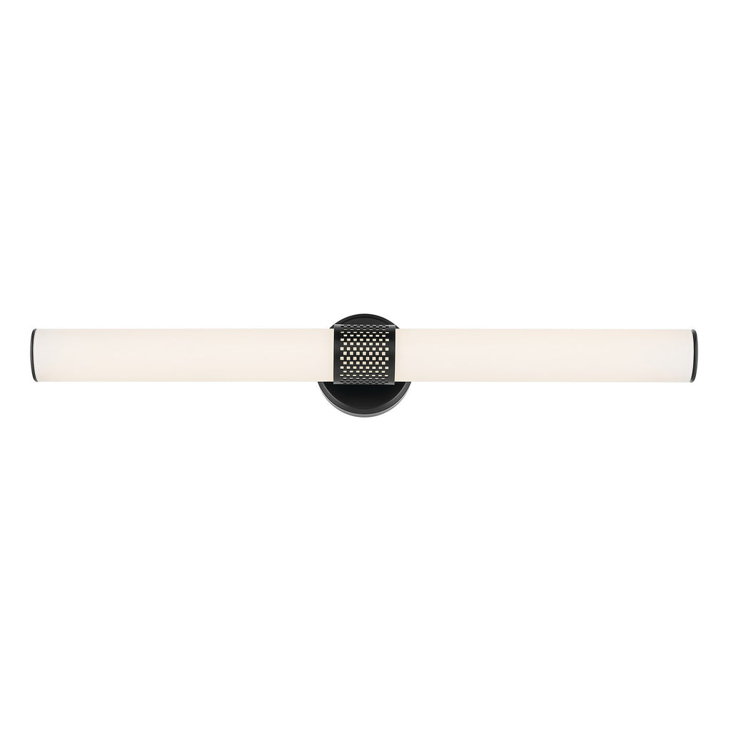 KICHLER 55193BKLED Sashi 32" Bath Bar Large Led With White Glass In Black