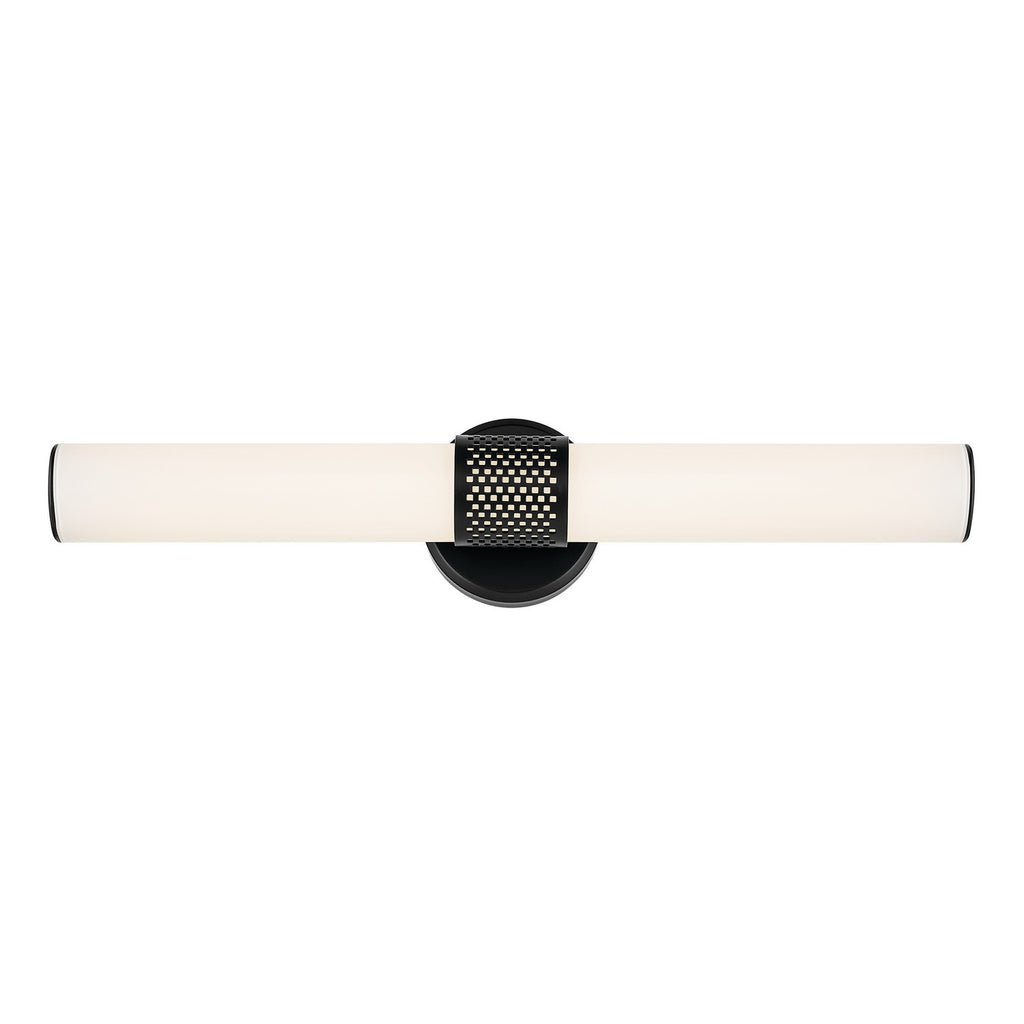 KICHLER 55192BKLED Sashi 24.25" Bath Bar Medium Led With White Glass In Black