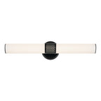 KICHLER 55192BKLED Sashi 24.25" Bath Bar Medium Led With White Glass In Black