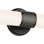 KICHLER 55192BKLED Sashi 24.25" Bath Bar Medium Led With White Glass In Black