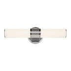 KICHLER 55191CHLED Sashi 18" Bath Bar Small Led With White Glass In Chrome