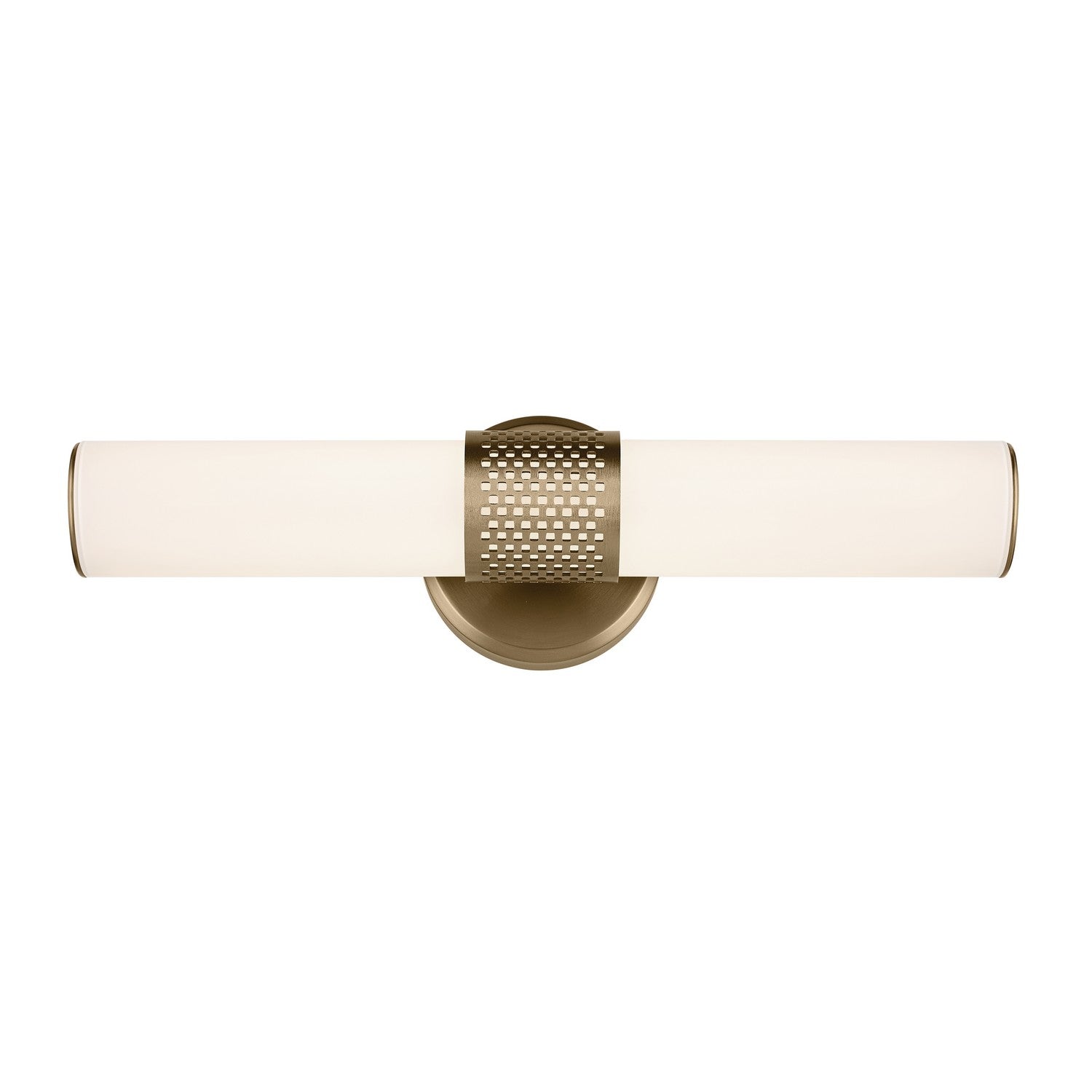 KICHLER 55191CPZLED Sashi 18" Bath Bar Small Led With White Glass In Champagne Bronze