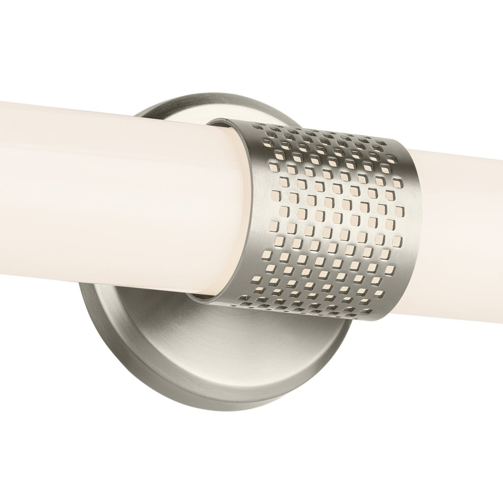 KICHLER 55192NILED Sashi 24.25" Bath Bar Medium Led With White Glass In Brushed Nickel