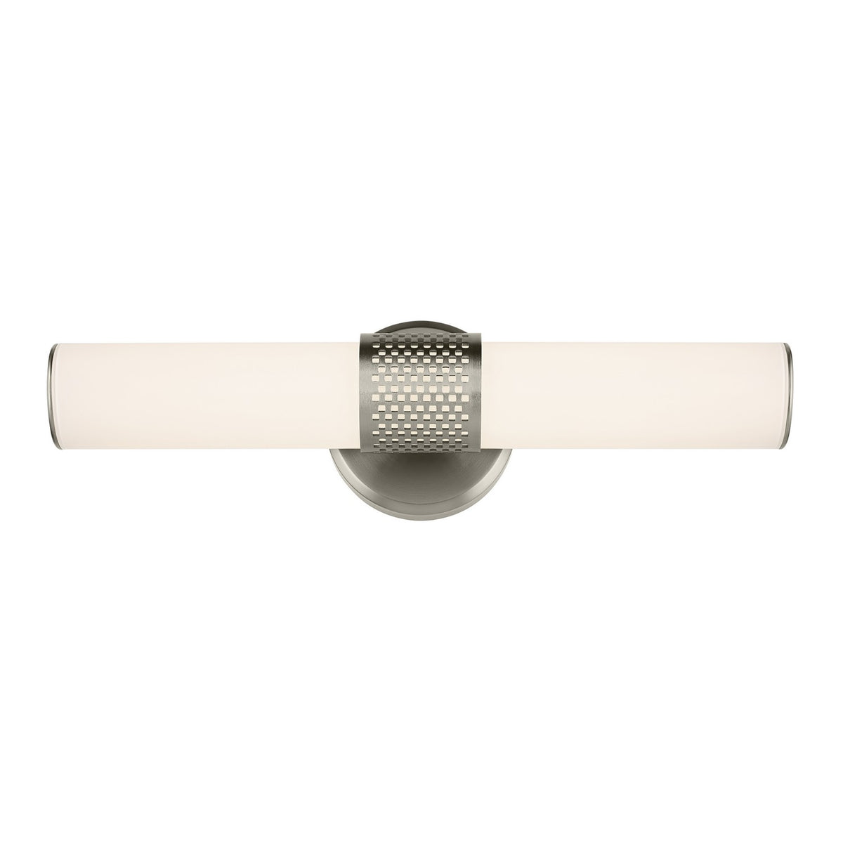 KICHLER 55191NILED Sashi 18" Bath Bar Small Led With White Glass In Brushed Nickel