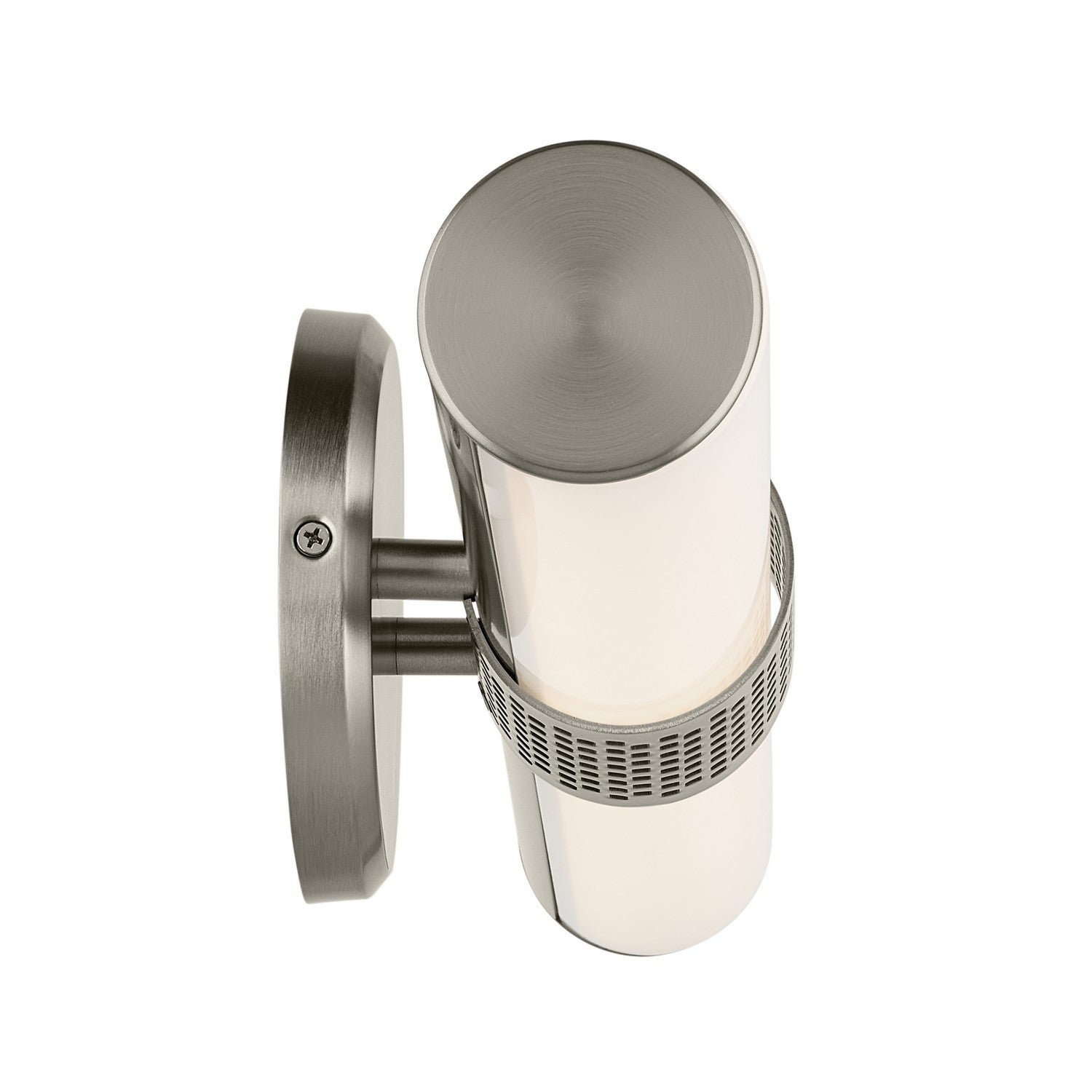 KICHLER 55191NILED Sashi 18" Bath Bar Small Led With White Glass In Brushed Nickel
