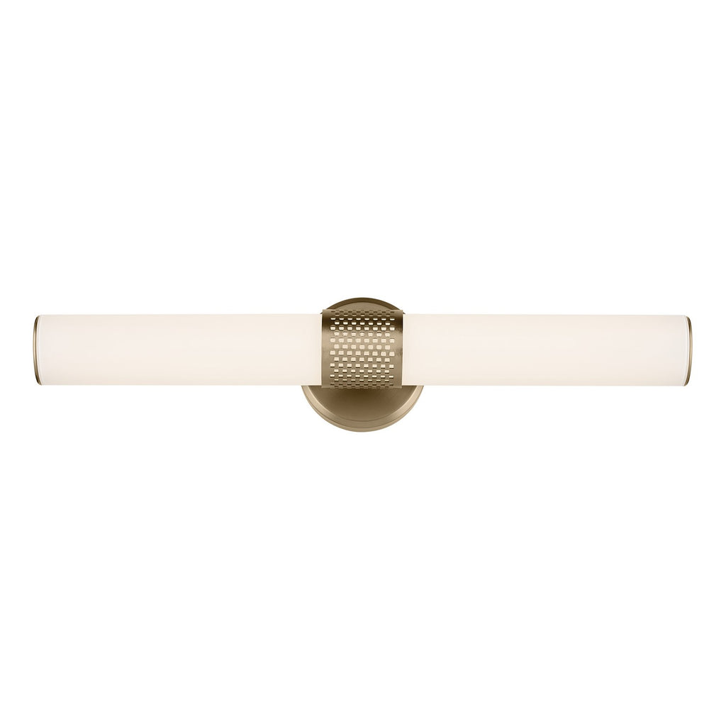 KICHLER 55192CPZLED Sashi 24.25" Bath Bar Medium Led With White Glass In Champagne Bronze