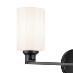 KICHLER 55226BK Gioe 24.25" 3-Light Vanity Light With Opal Glass In Black