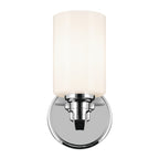KICHLER 55224CH Gioe 9.5" 1-Light Wall Sconce With Opal Glass In Chrome