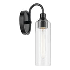 KICHLER 55209BK Kavi 13" 1-Light Wall Sconce With Clear Glass In Black