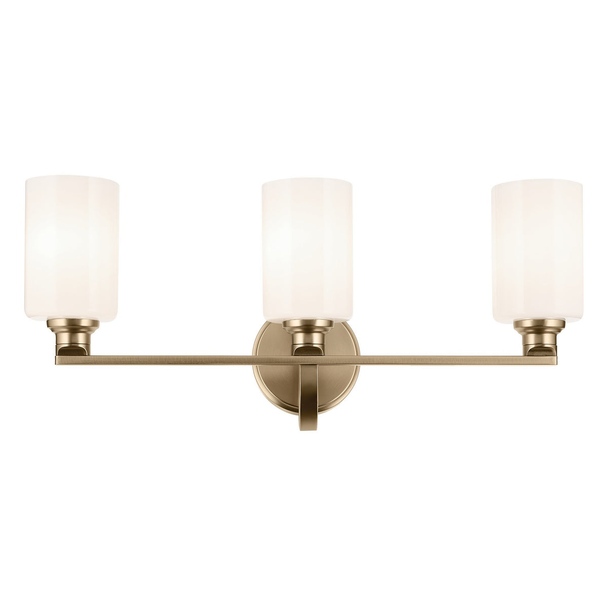 KICHLER 55226CPZ Gioe 24.25" 3-Light Vanity Light With Opal Glass In Champagne Bronze