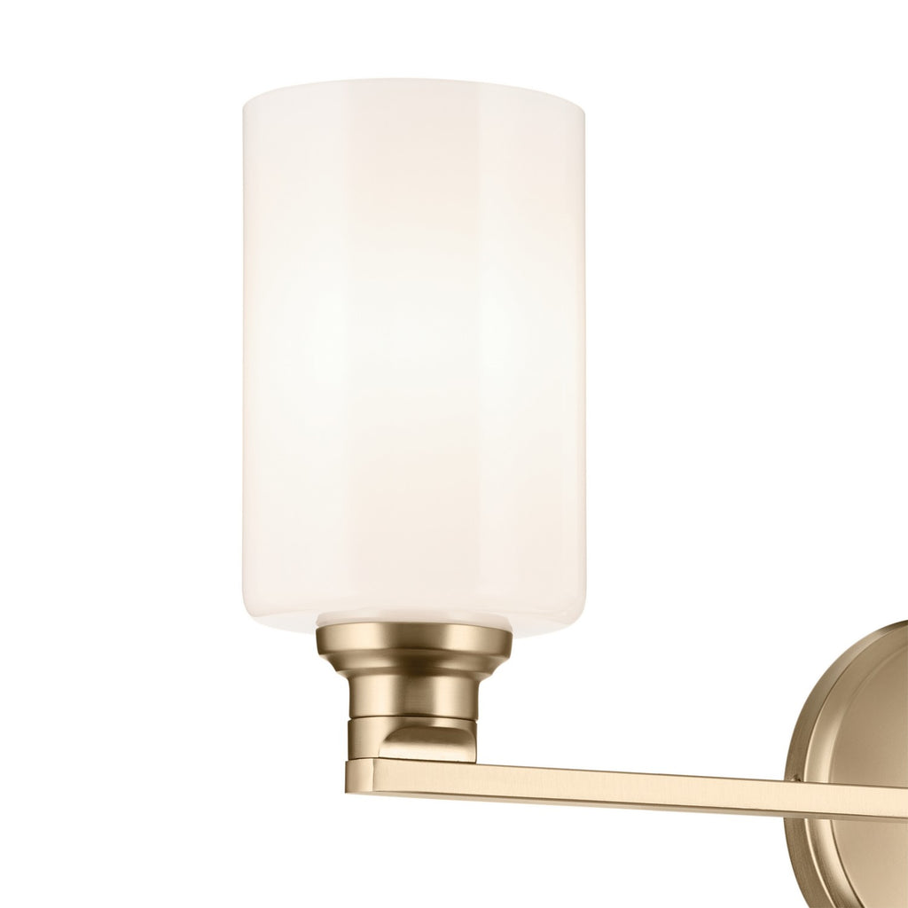 KICHLER 55226CPZ Gioe 24.25" 3-Light Vanity Light With Opal Glass In Champagne Bronze