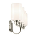 KICHLER 55227NI Gioe 32.25" 4-Light Vanity Light With Opal Glass In Brushed Nickel