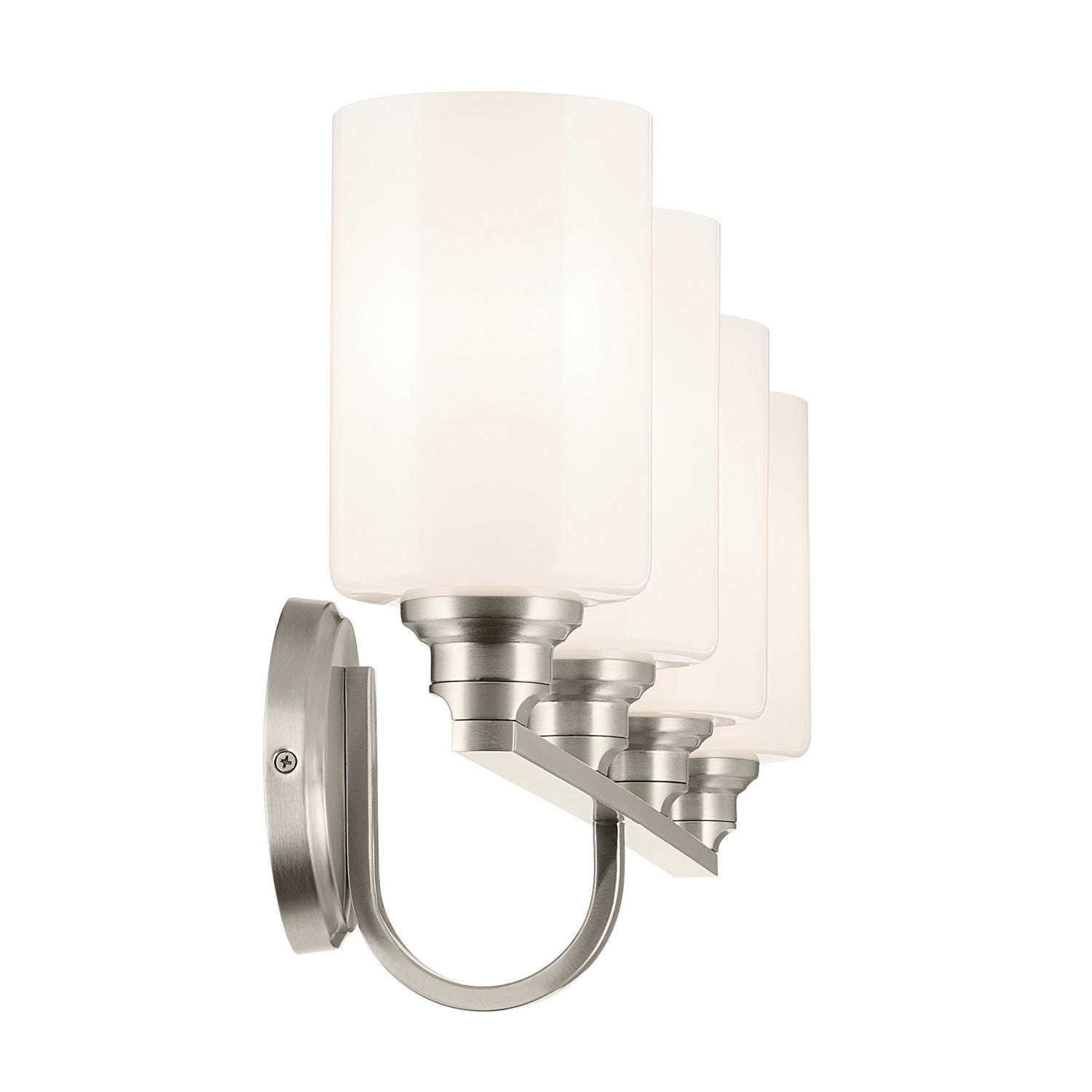 KICHLER 55227NI Gioe 32.25" 4-Light Vanity Light With Opal Glass In Brushed Nickel