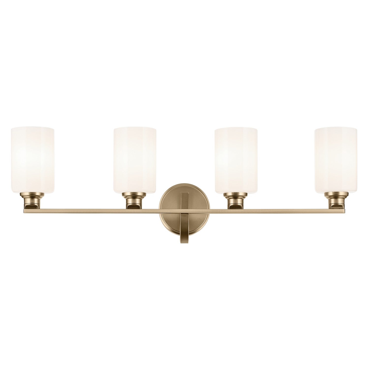 KICHLER 55227CPZ Gioe 32.25" 4-Light Vanity Light With Opal Glass In Champagne Bronze
