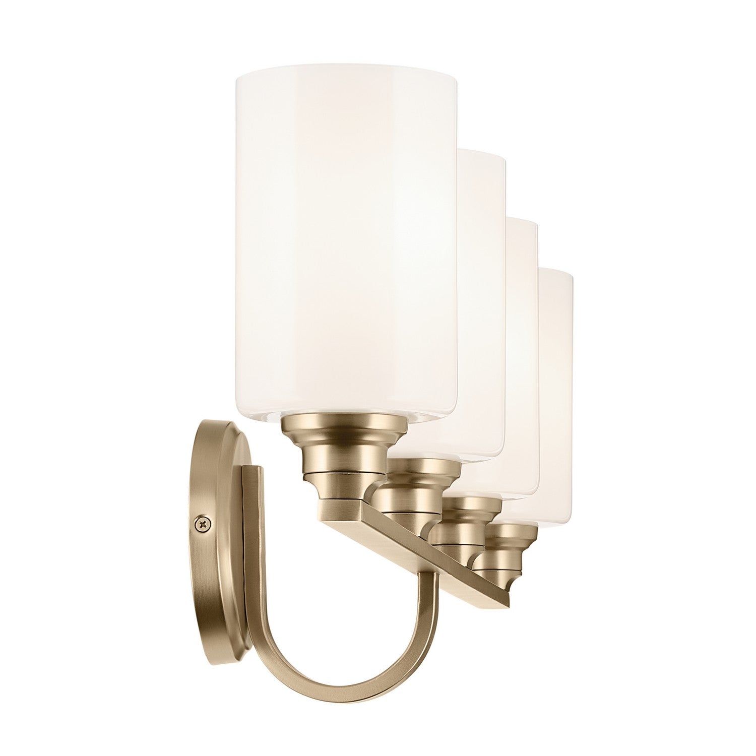 KICHLER 55227CPZ Gioe 32.25" 4-Light Vanity Light With Opal Glass In Champagne Bronze