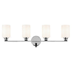KICHLER 55227CH Gioe 32.25" 4-Light Vanity Light With Opal Glass In Chrome