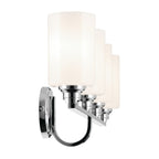 KICHLER 55227CH Gioe 32.25" 4-Light Vanity Light With Opal Glass In Chrome