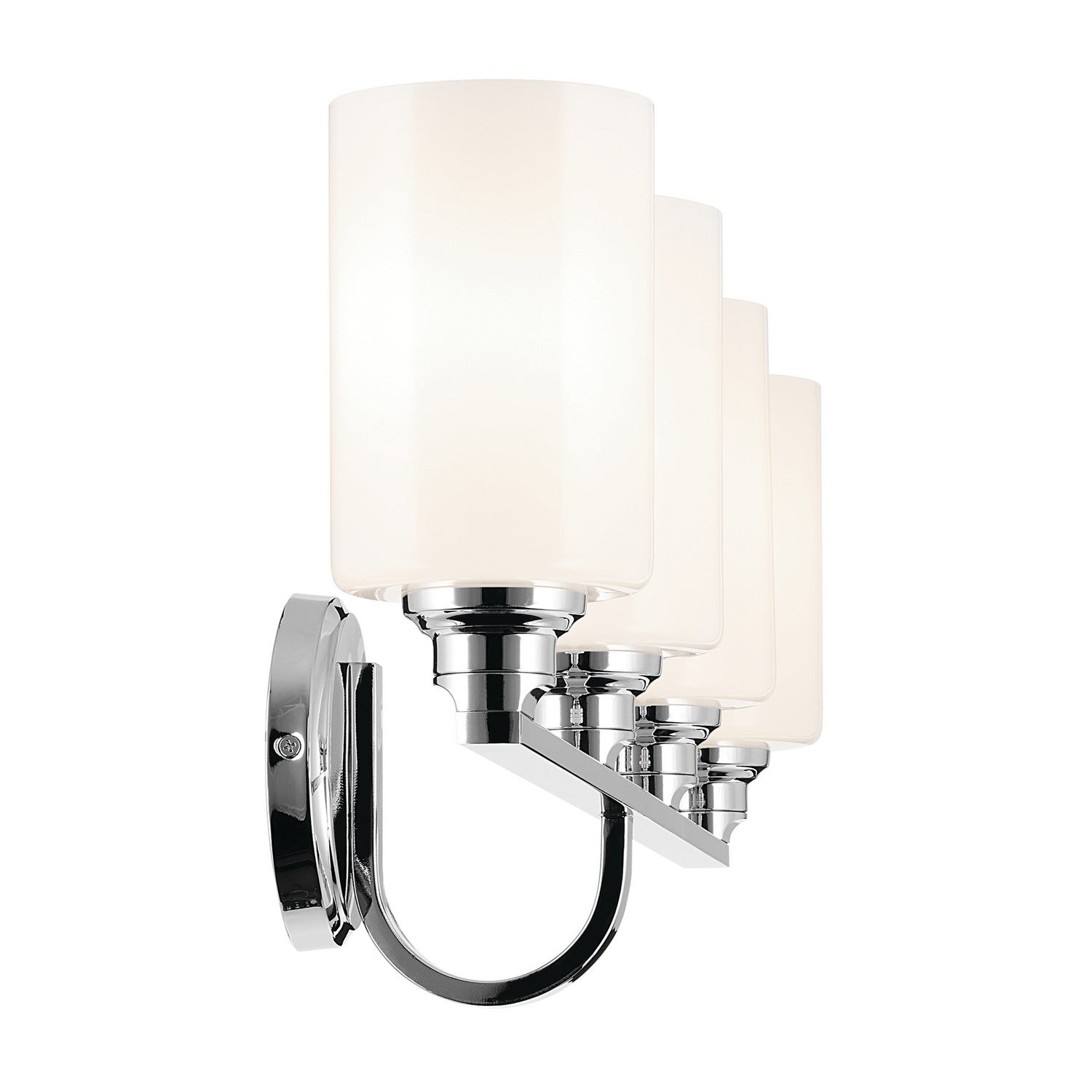 KICHLER 55227CH Gioe 32.25" 4-Light Vanity Light With Opal Glass In Chrome