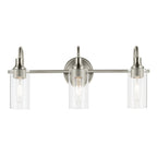 KICHLER 55211NI Kavi 23" 3-Light Vanity Light With Clear Glass In Brushed Nickel