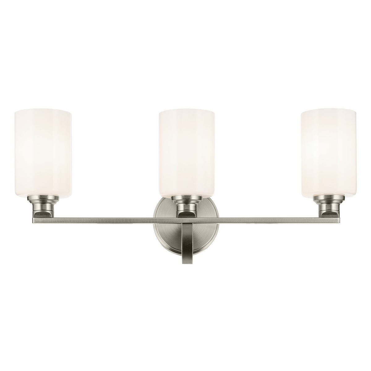KICHLER 55226NI Gioe 24.25" 3-Light Vanity Light With Opal Glass In Brushed Nickel
