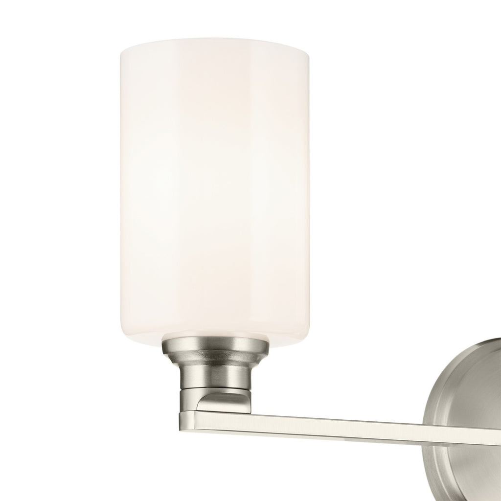 KICHLER 55226NI Gioe 24.25" 3-Light Vanity Light With Opal Glass In Brushed Nickel