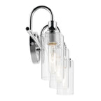 KICHLER 55211CH Kavi 23" 3-Light Vanity Light With Clear Glass In Chrome