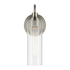KICHLER 55209NI Kavi 13" 1-Light Wall Sconce With Clear Glass In Brushed Nickel