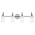 KICHLER 55212CH Kavi 31.5" 4-Light Vanity Light With Clear Glass In Chrome