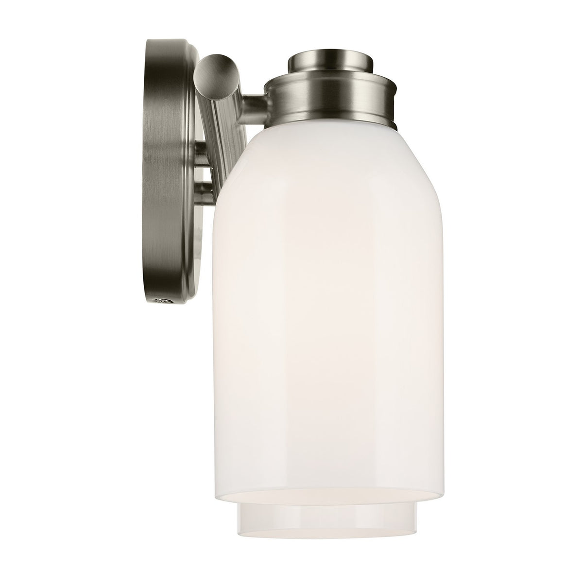 KICHLER 55201NI Shae 15" 2-Light Vanity Light With White Opal Glass In Brushed Nickel