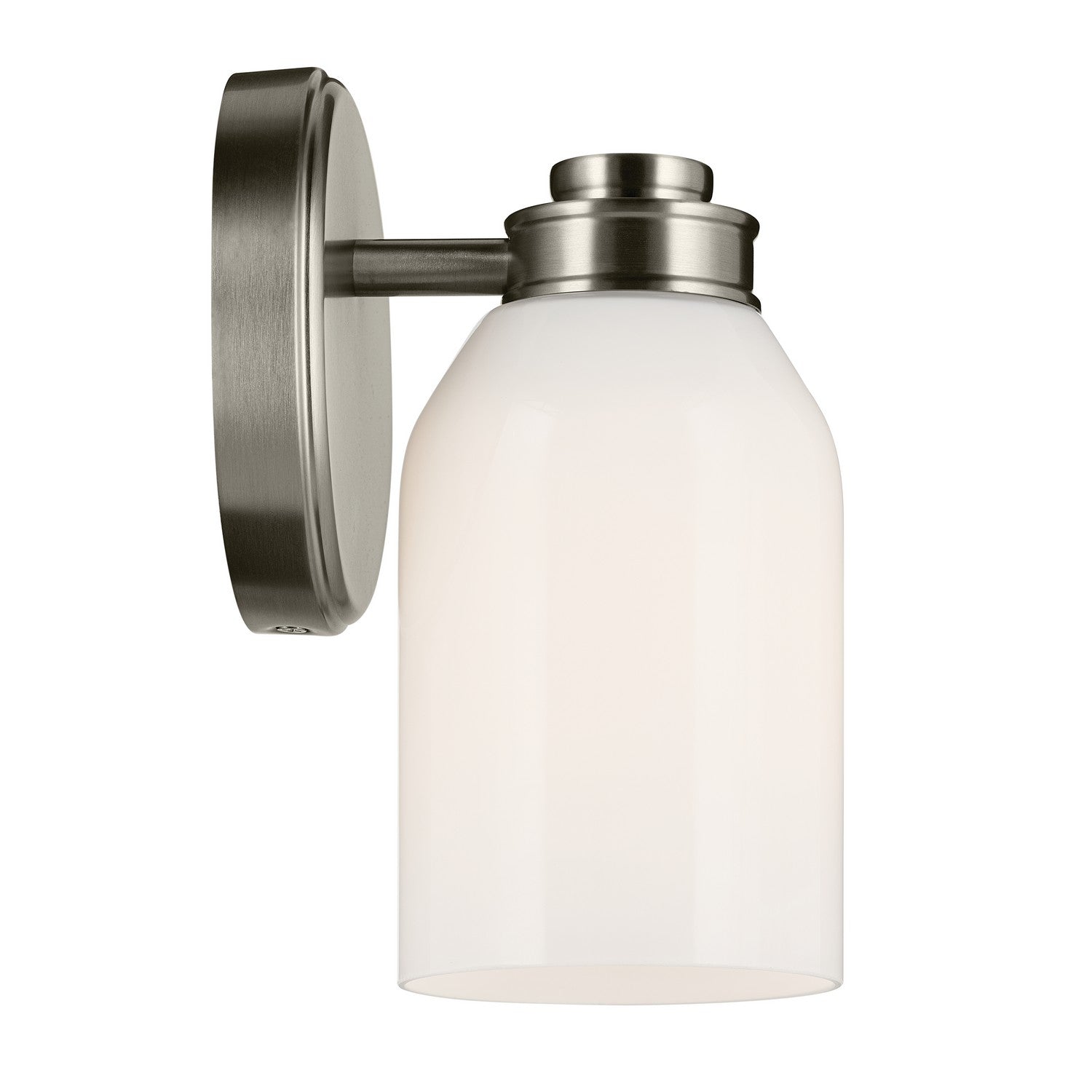 KICHLER 55200NI Shae 8.25" 1-Light Wall Sconce With White Opal Glass In Brushed Nickel