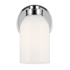 KICHLER 55200CH Shae 8.25" 1-Light Wall Sconce With White Opal Glass In Chrome