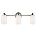 KICHLER 55202NI Shae 24.25" 3-Light Vanity Light With White Opal Glass In Brushed Nickel
