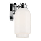 KICHLER 55201CH Shae 15" 2-Light Vanity Light With White Opal Glass In Chrome