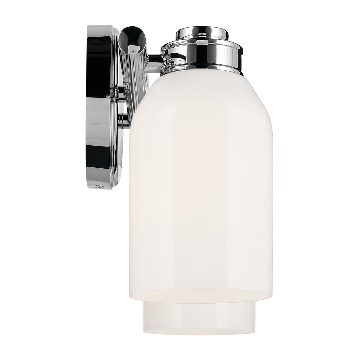 KICHLER 55201CH Shae 15" 2-Light Vanity Light With White Opal Glass In Chrome